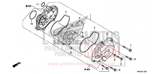 POMPE A EAU NC750XDH de 2017